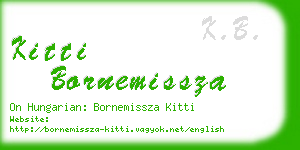 kitti bornemissza business card